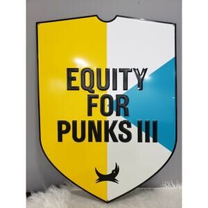 EQUITY FOR PUNKS 20x14.5 brewdog beer mancave craft sign metal‎ mancave hipster
